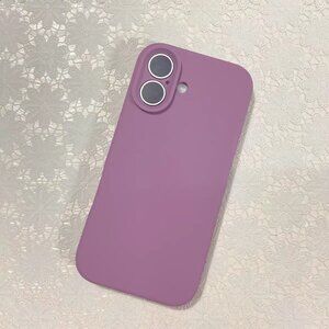 Purple Soft Silicone Phone Case for iPhone 17